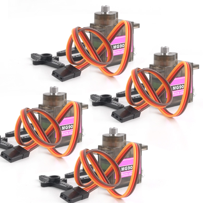 Model Airplane Plastic - 4PCS 9g MG90S All Metal Gear