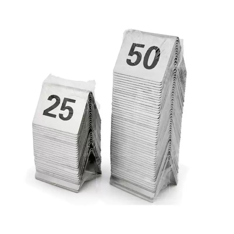 Graded Card Display - Double Sides Stainless Steel Table Numbers