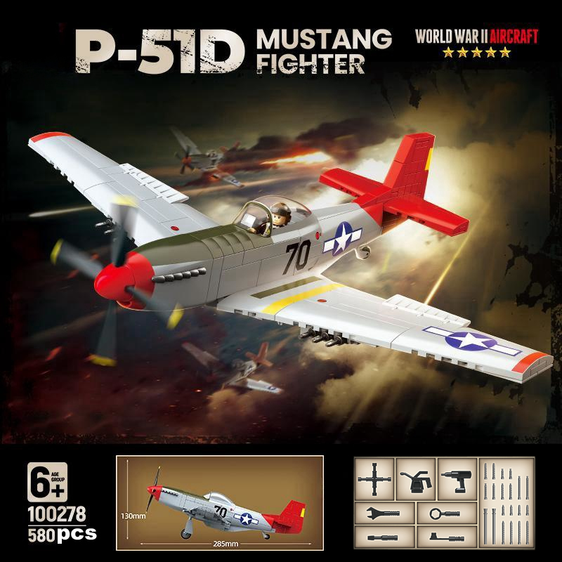 Lego Minifigure Holder - New WW2 USA Military Weapons P51D