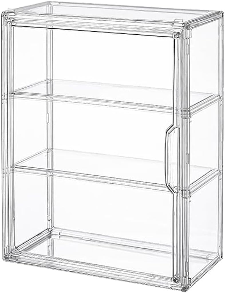 Display Case Acrylic - 3-Tier Acrylic Display Case for Figures,