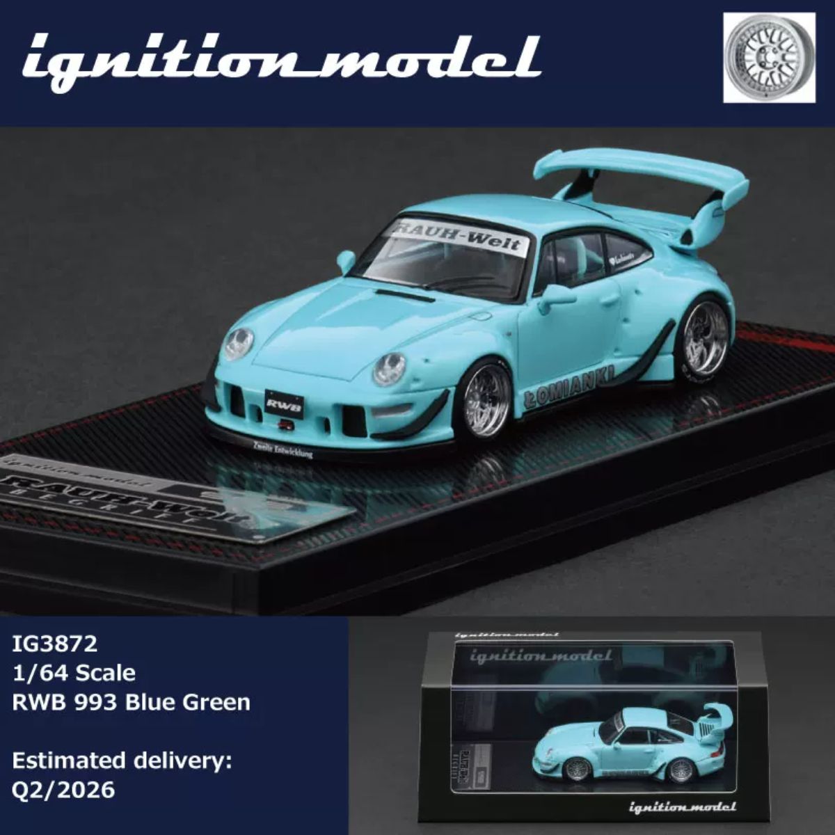 Die Cast Car 1 64 - Ignition Model 1:64 Porsche 911 RWB