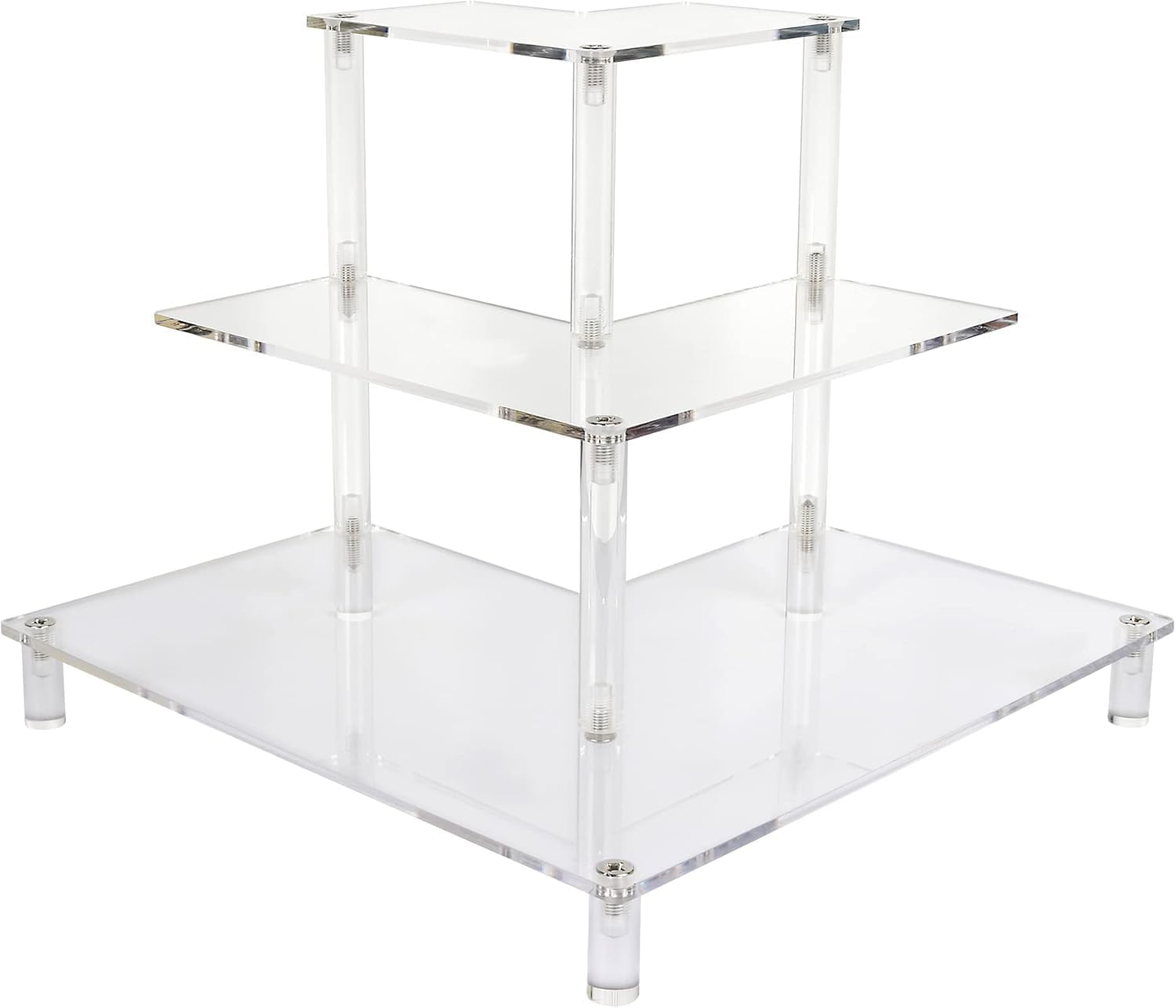 Pop Display Shelf - 3 Tier Acrylic Display Riser, Clear