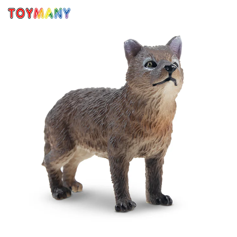 Action Figure Stand - Toymany Simulation Standing Grey Wolf Cub