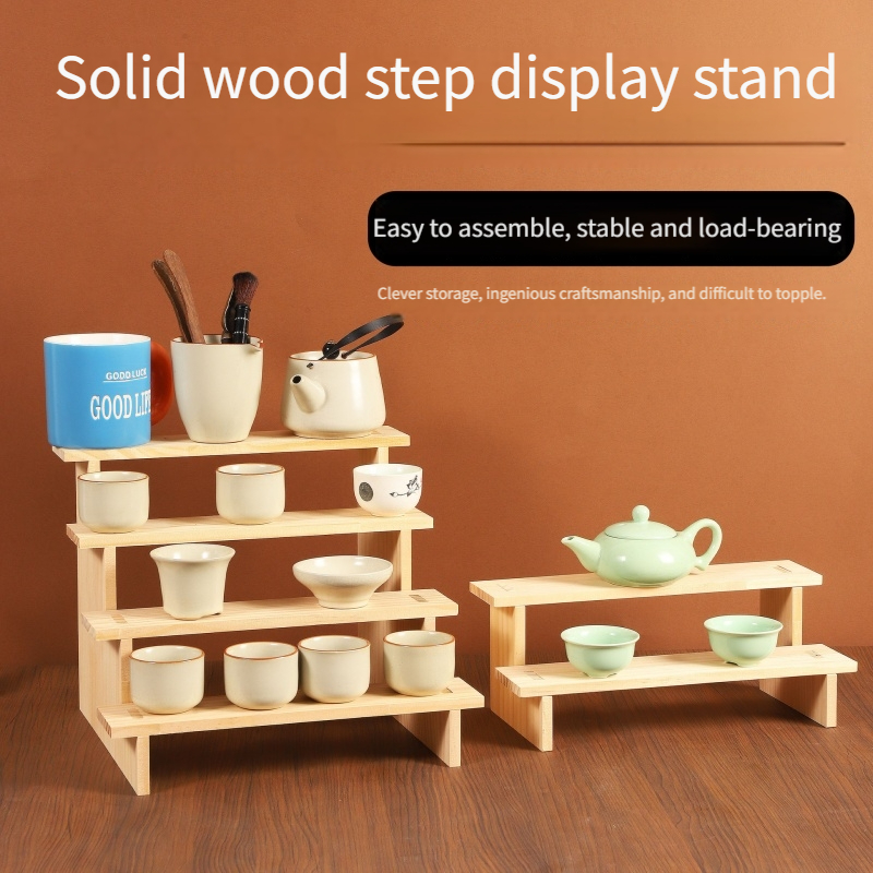Display Risers Set - Wood Display Riser Wood Display Riser