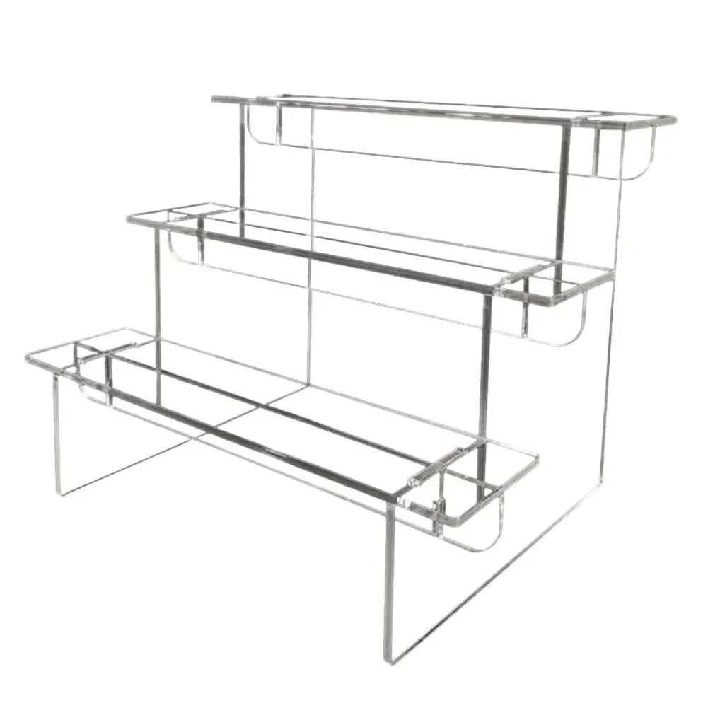 Display Risers Set - 1-5 Tier Acrylic Display Stand Transparent