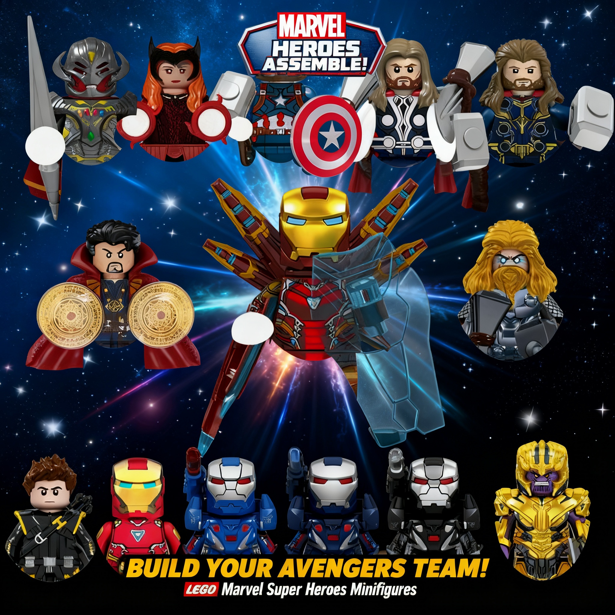 Building Block Mini - 2026 Marvel Building Blocks Bricks For