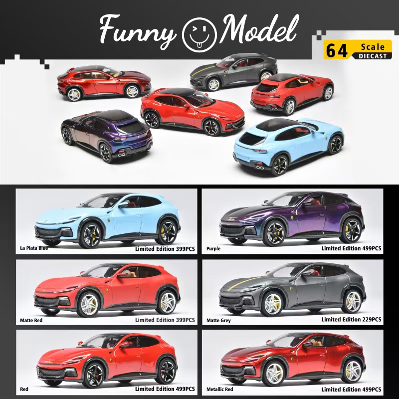 Die Cast Car 1 64 - Available In Stock Funny 1:64 Purosangue
