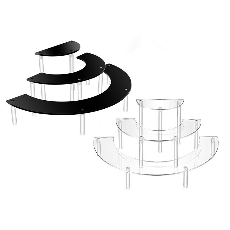 Display Risers Set - 1 set 3 Tier Acrylic Display