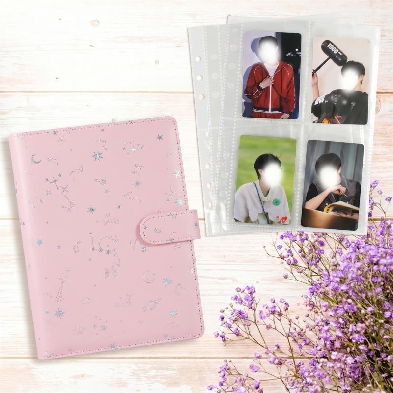 Trading Card Binder - A5 6‑Ring Loose‑Leaf Photocard Binder Sets