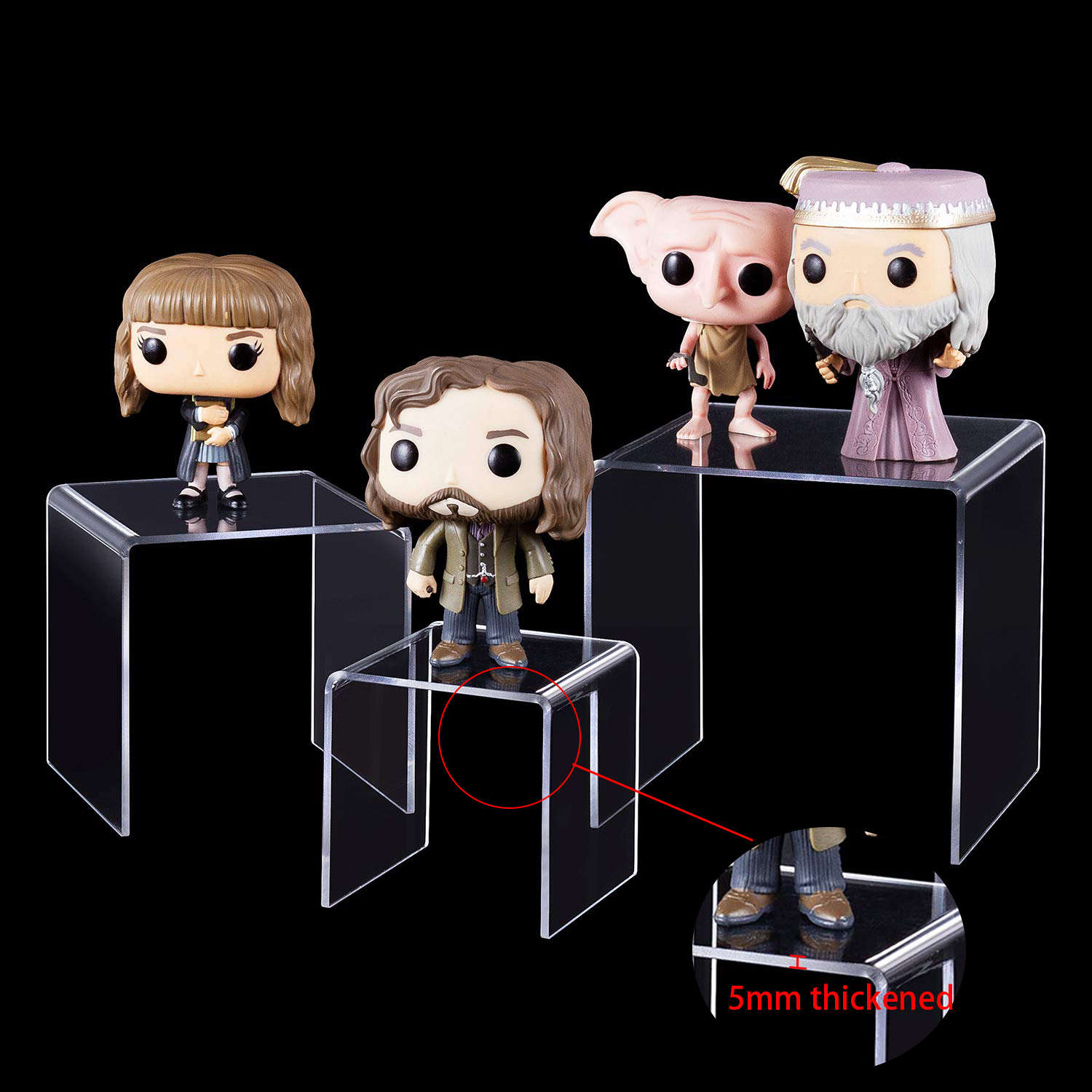 Pop Display Shelf - U Shape Acrylic Display Risers Shelf