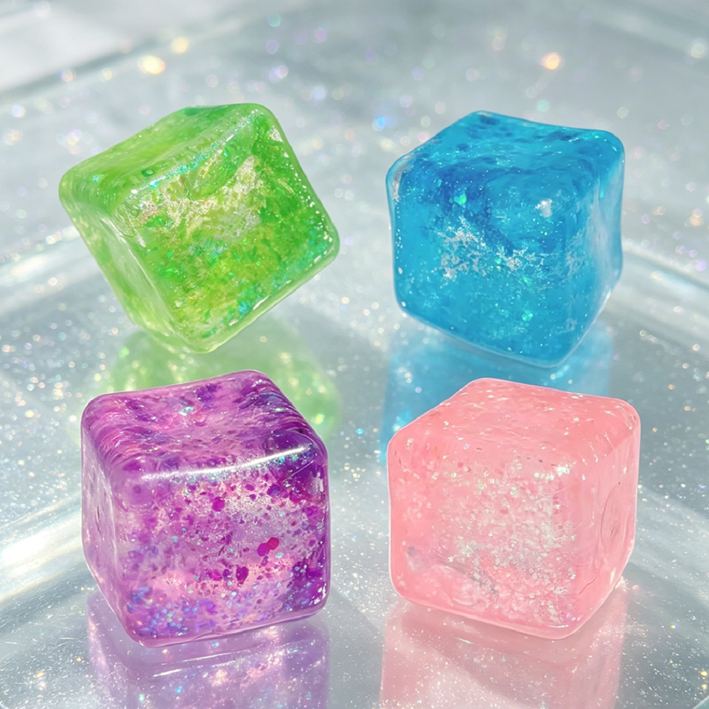 Fidget Cube Original - Hot Slow Rebound Glitter Ice Cubes