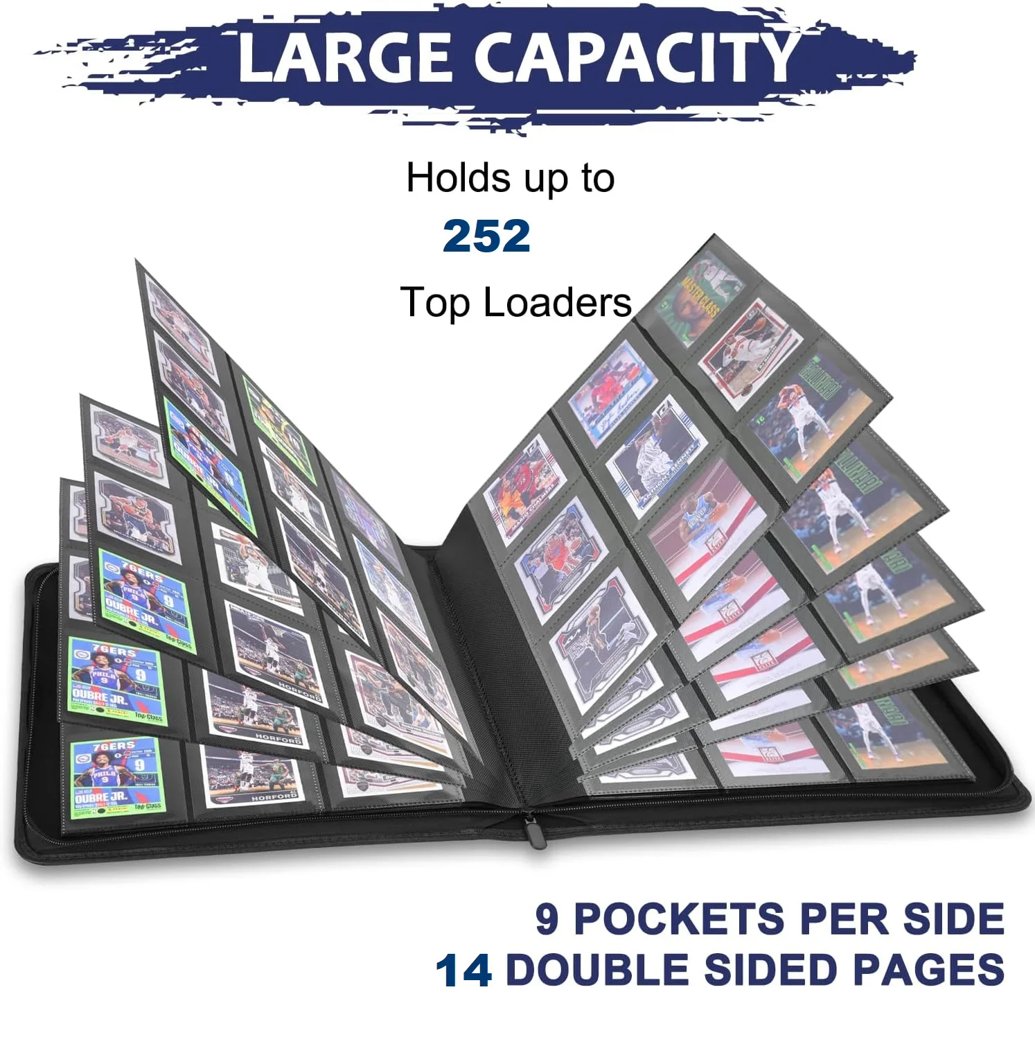 Card Top Loader - 9 Pocket Toploader Binder for 252