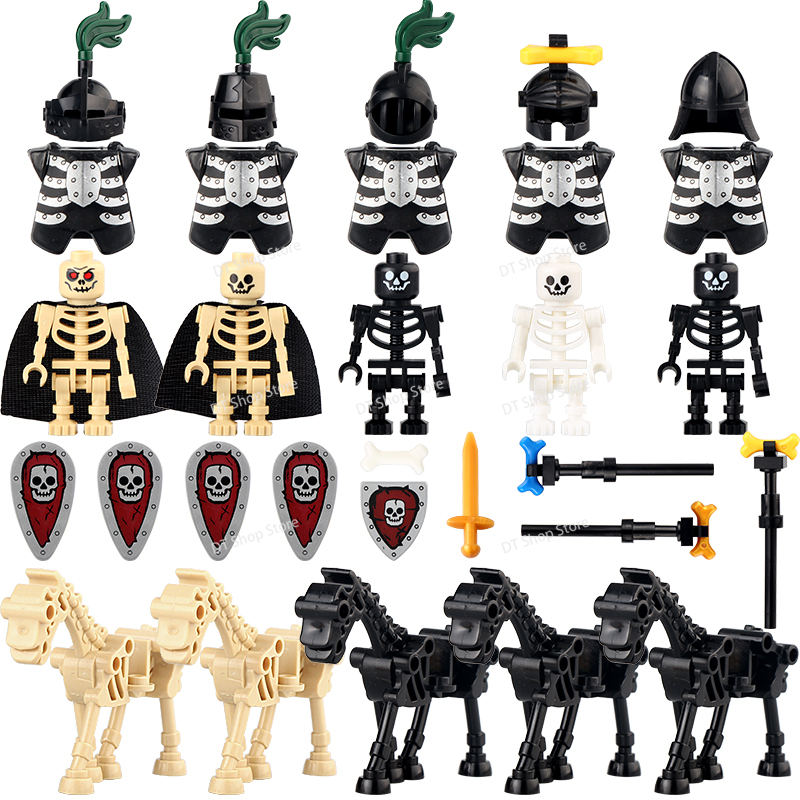 Lego Minifigure Holder - AX9815 AX9816 Medieval Knight Skeleton Knight