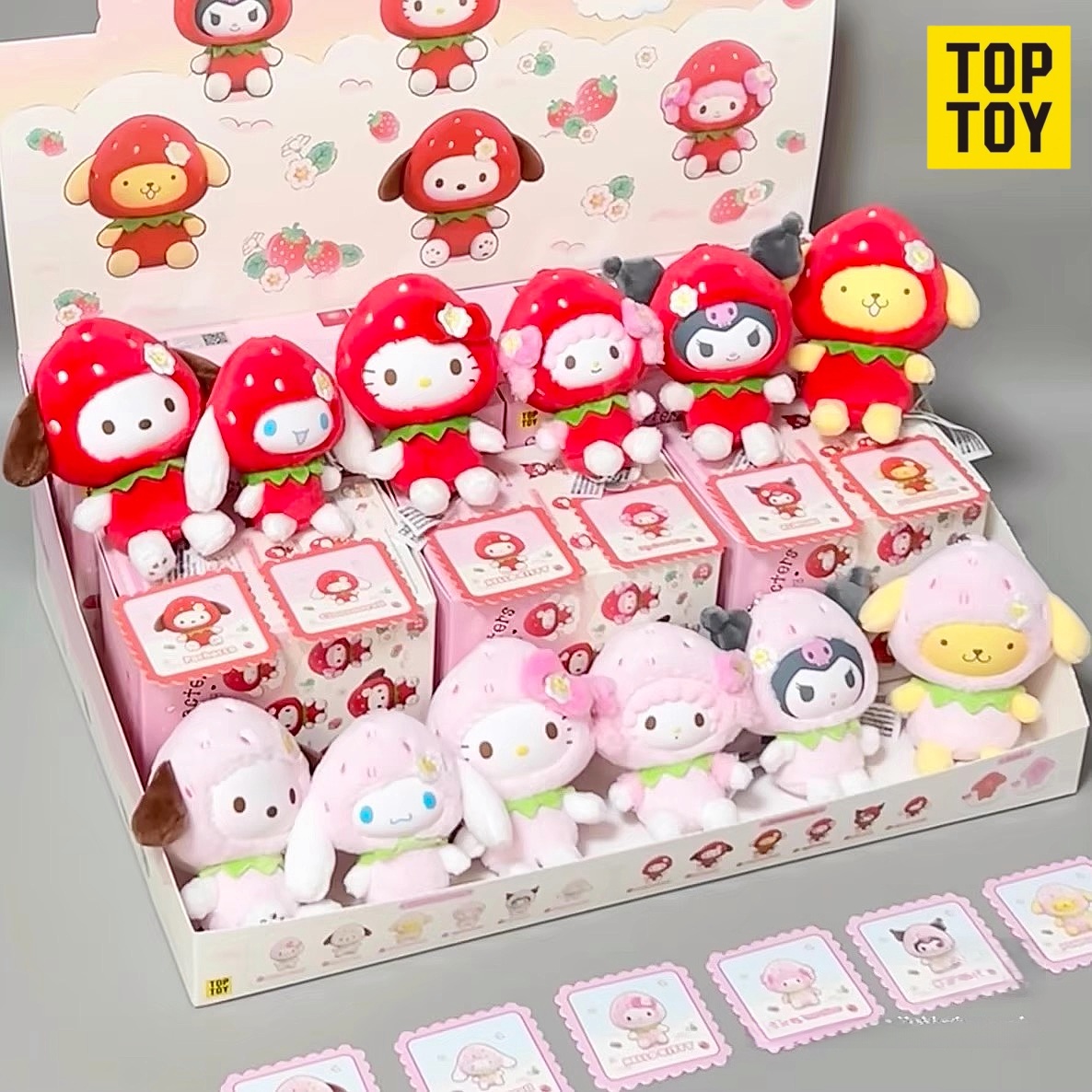 Vinyl Figure Blank - Authentic Toptoy Sanrio Strawberry Sugar Mini
