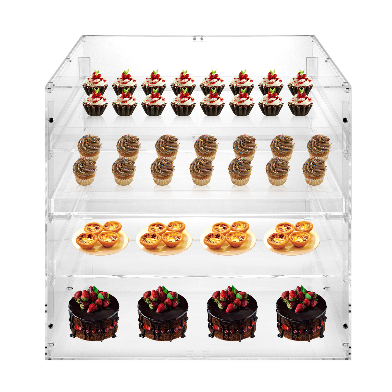 Display Case Acrylic - 18.7×17.71×17.71inch 3-tier Acrylic Display Case 4mm