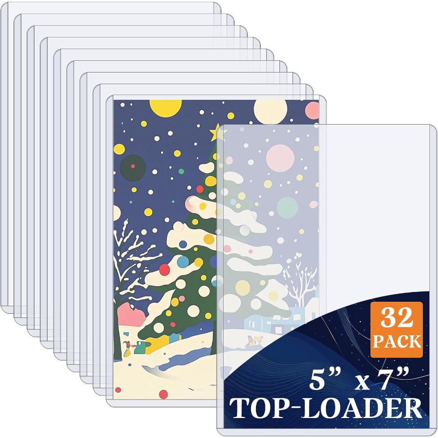 Card Top Loader - 32 Pack Toploaders for Cards 5X7
