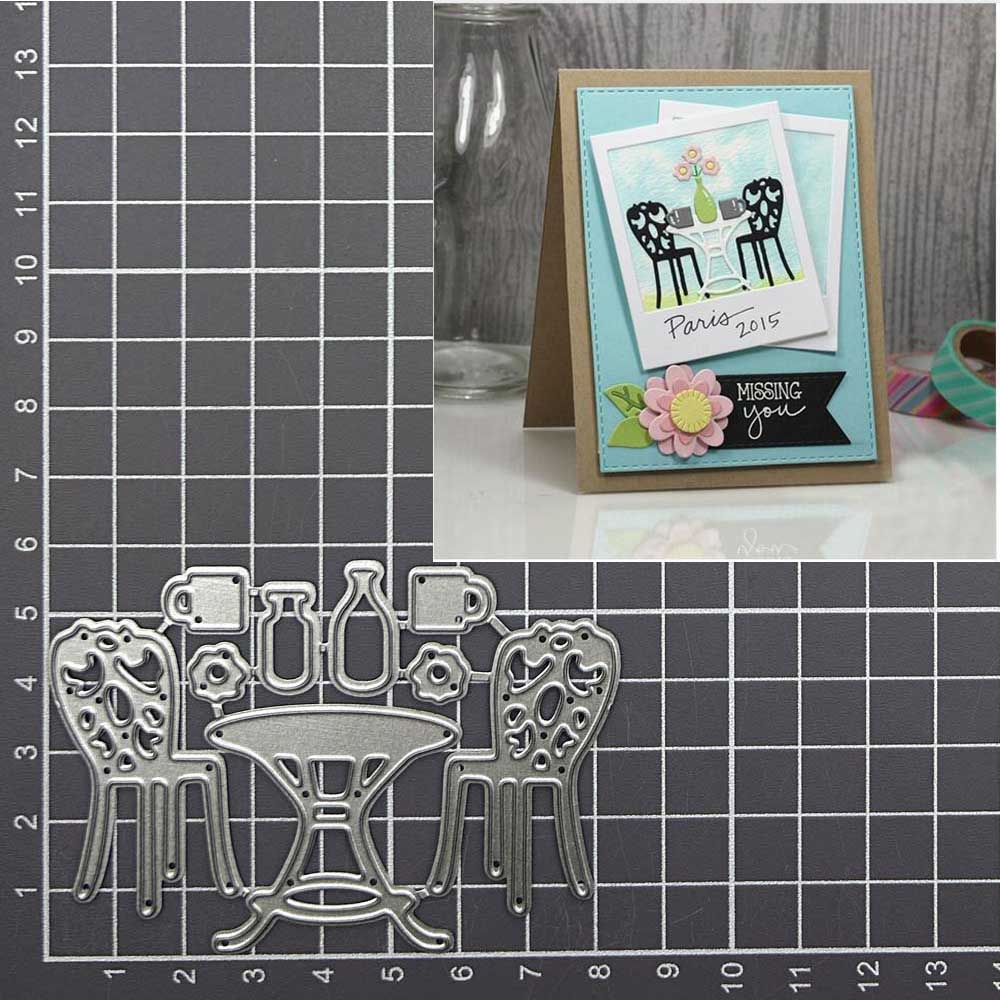 Graded Card Display - Chair Table Cup Coffee Metal Cutting