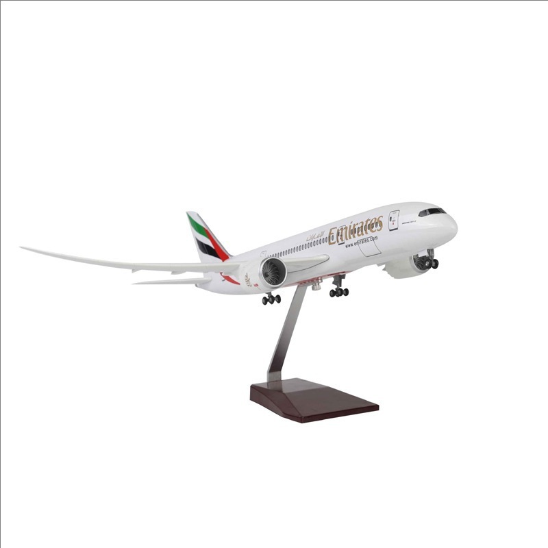 Model Airplane Plastic - 787 Emirates Aircraft Model Realistic Light