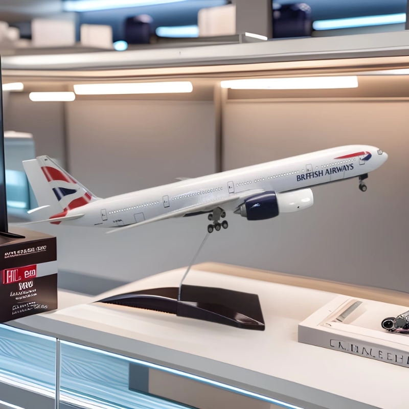 Model Airplane Plastic - Aircraft B777 British Airways Airlines Model