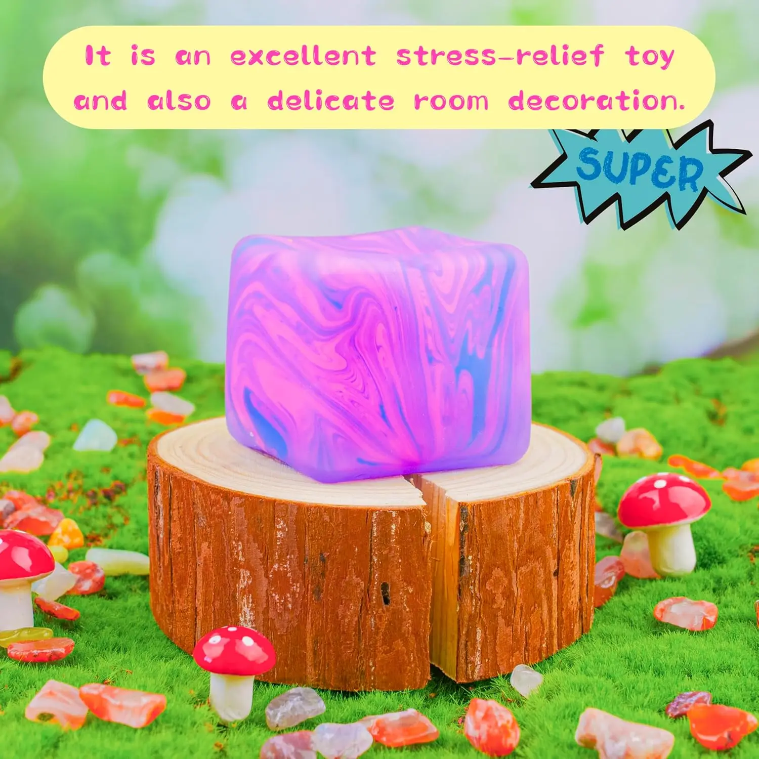 Fidget Cube Original - 5cm Soft and Glutinous Sensory Stress-relief