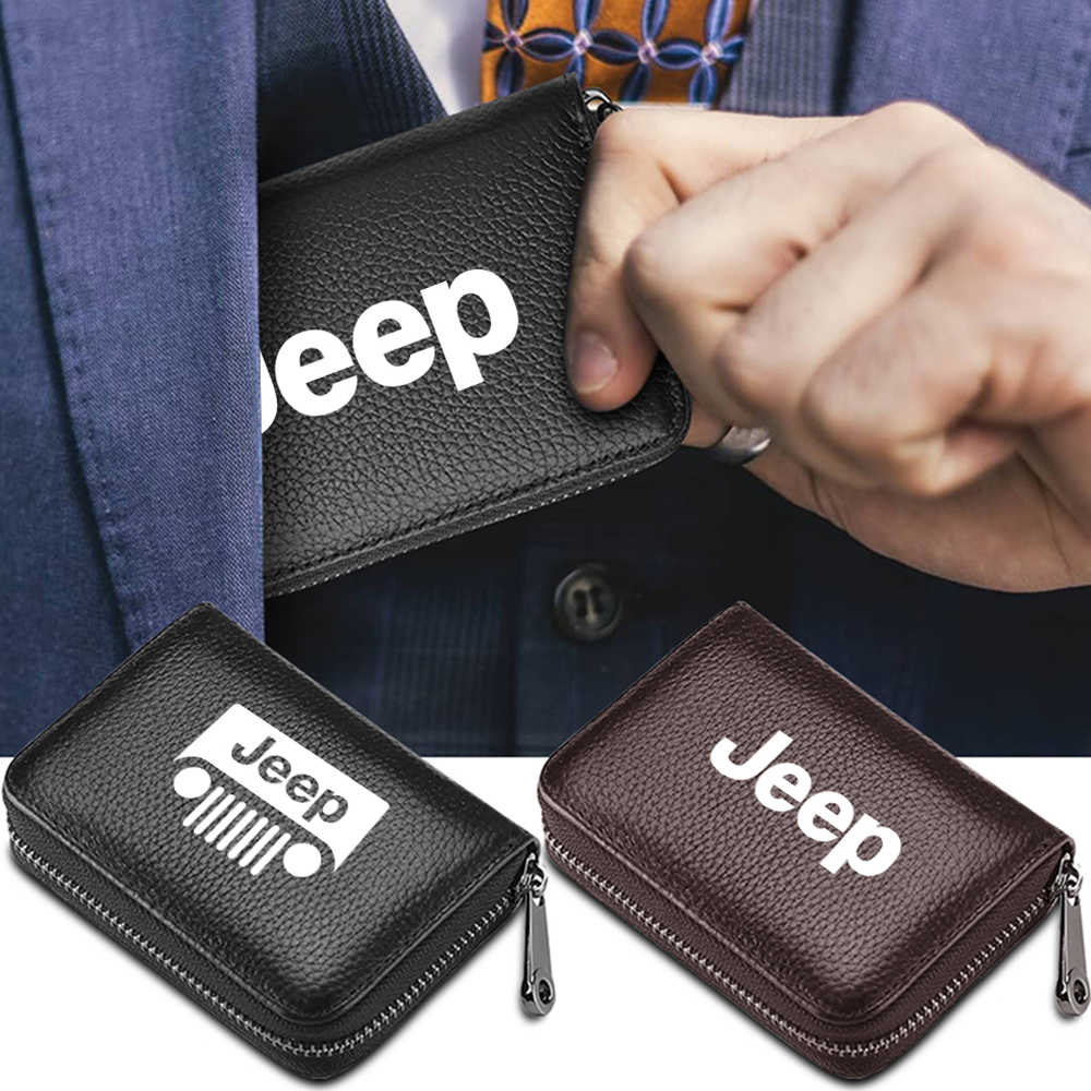 Card Top Loader - Car Logo Card Holder Leather Credit