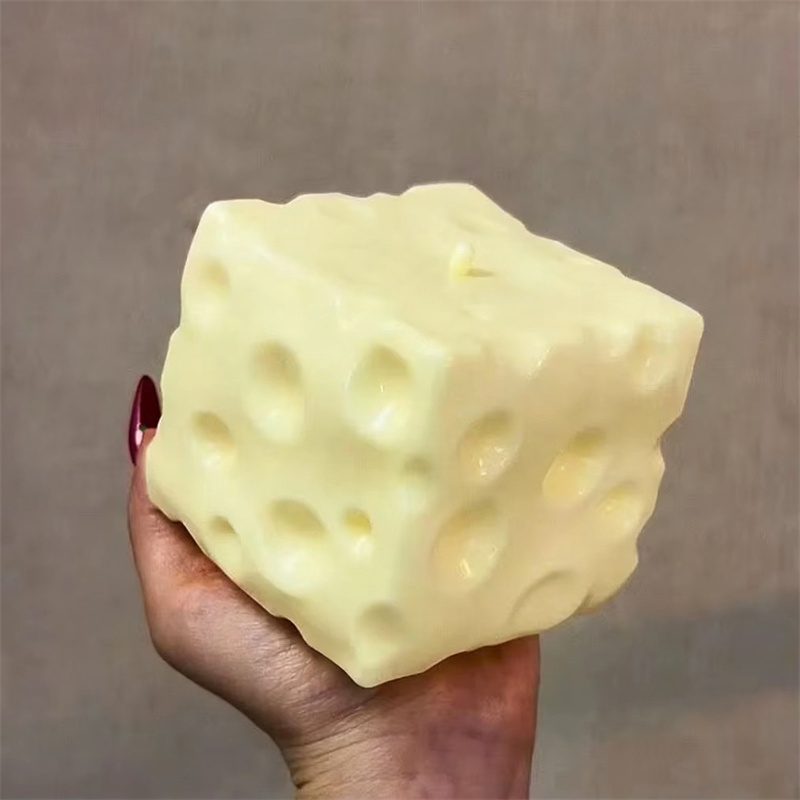 Fidget Cube Original - Jumbo Cheese Cube Stress Ball Big