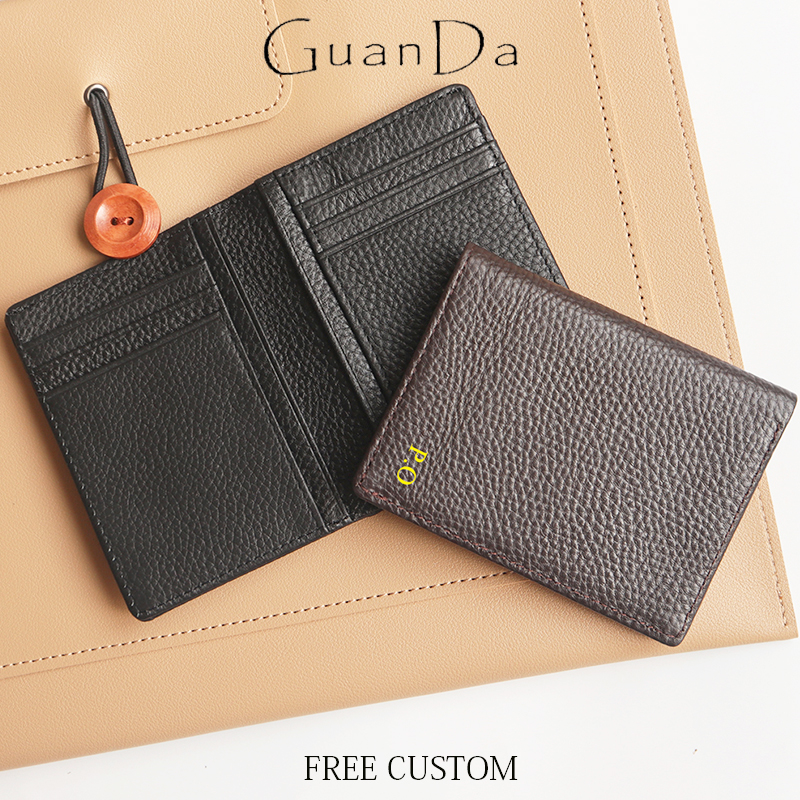 Card Top Loader - Genuine Leather Card Holder Man Custom