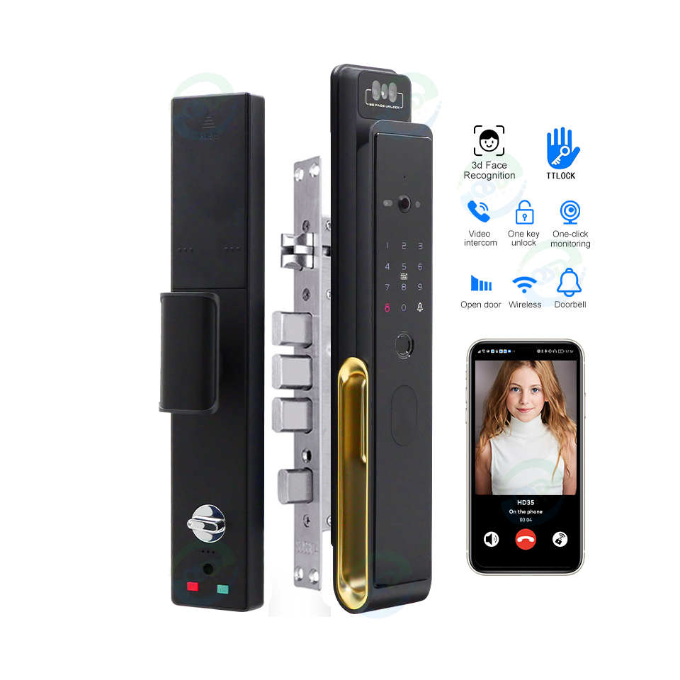 Graded Card Display - WiFi Video Intercom Face Door Lock