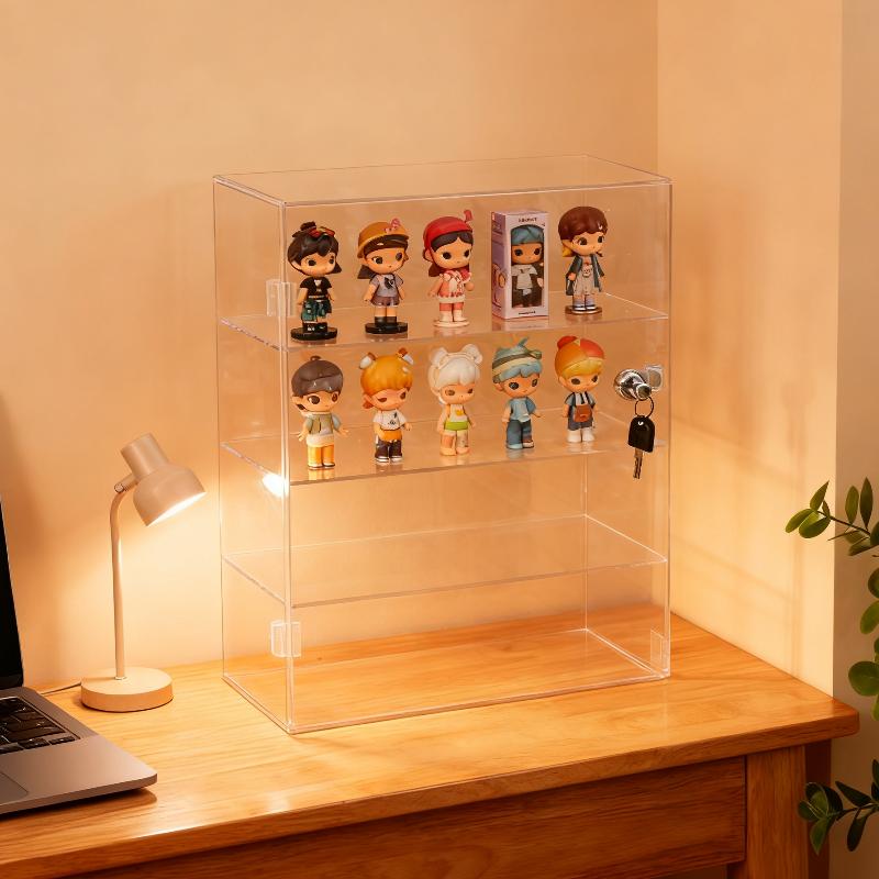 Display Case Acrylic - Clear Lockable Acrylic Display Case Countertop