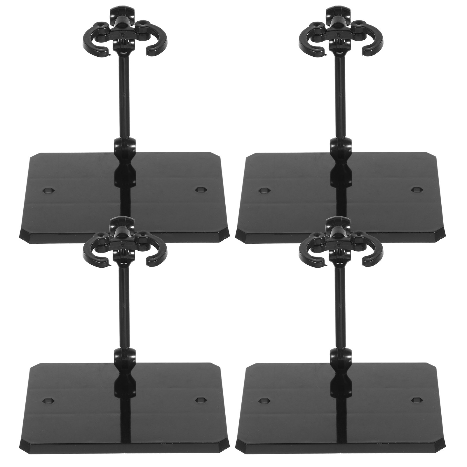 Action Figure Stand - 4Pcs Desktop Figure Stand Plastic Adjustable