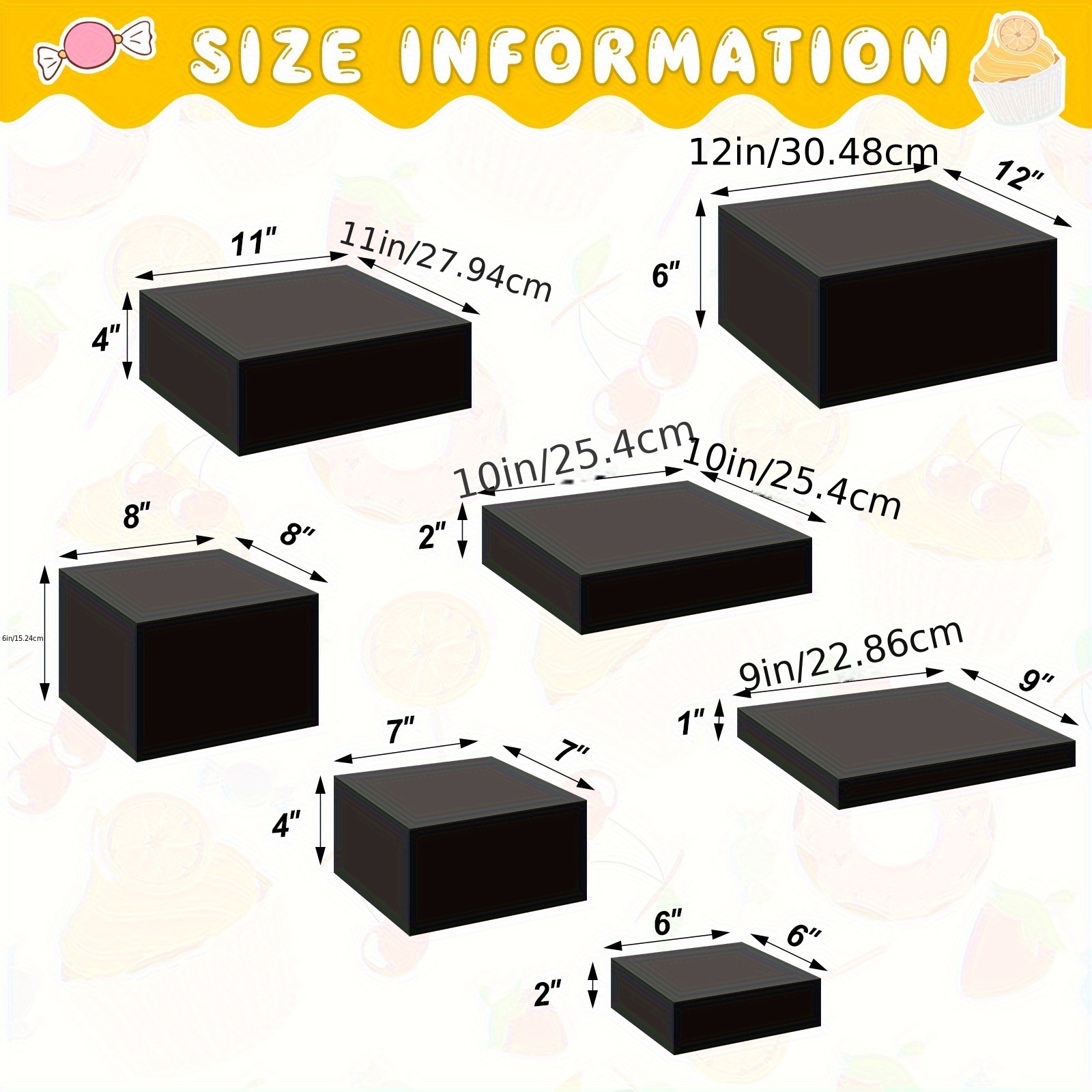 7pcs Buffet Risers Set Acrylic - Display Risers Set incelemesi ve fiyatı