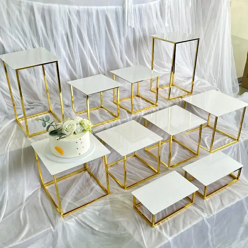 12-20 PCS Luxury Gold Frame Wh - Display Risers Set incelemesi ve fiyatı