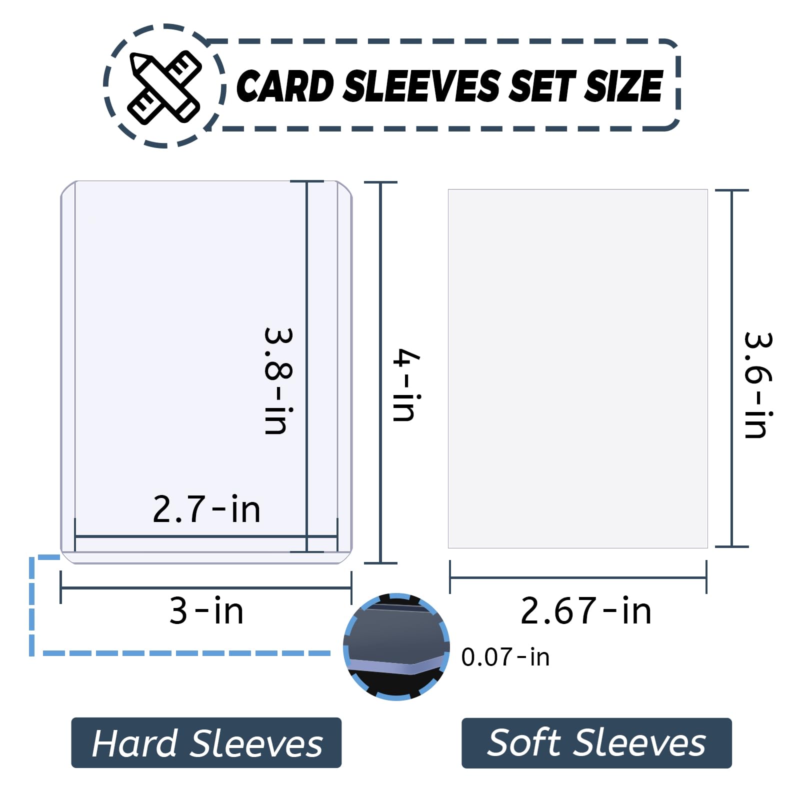 100-300pcs Card Sleeves Hard S - Card Penny Sleeve incelemesi ve fiyatı