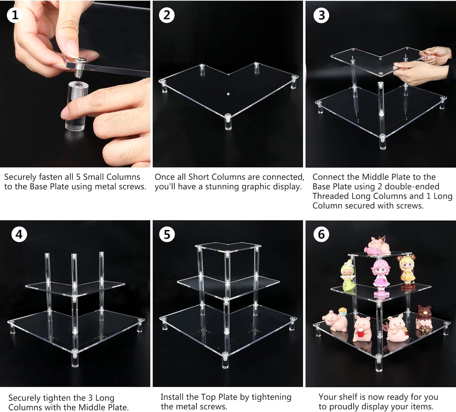 3 Tier Acrylic Display Riser,  - Pop Display Shelf incelemesi ve fiyatı