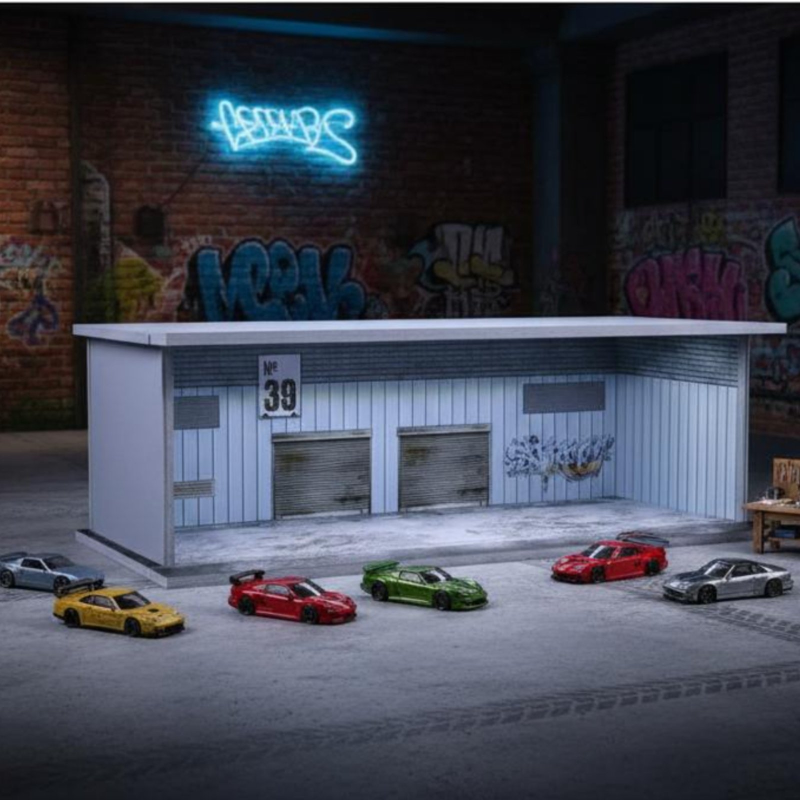 Graffiti Parking Garage Displa - Display Case Acrylic incelemesi ve fiyatı