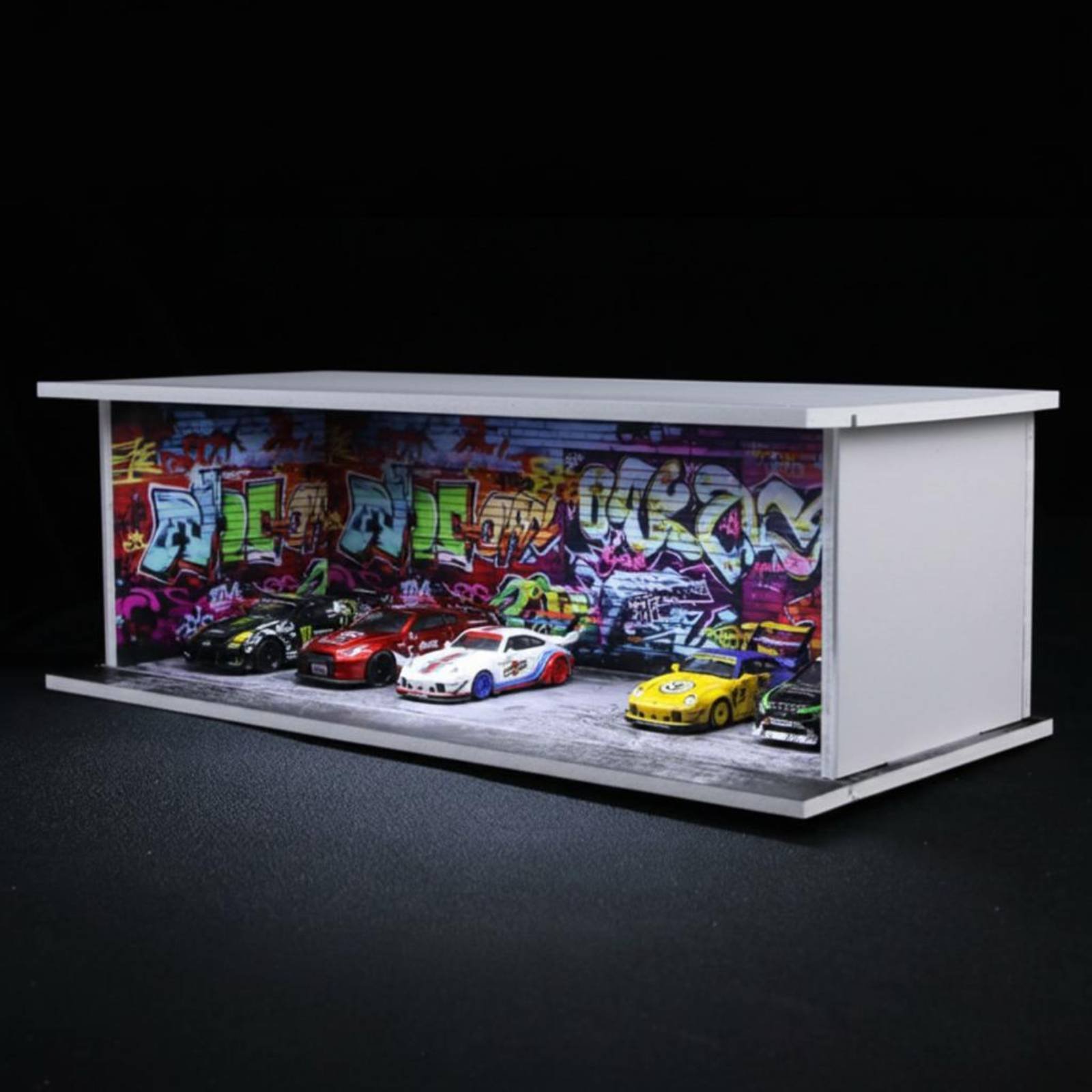 Graffiti Parking Garage Displa - Display Case Acrylic incelemesi ve fiyatı