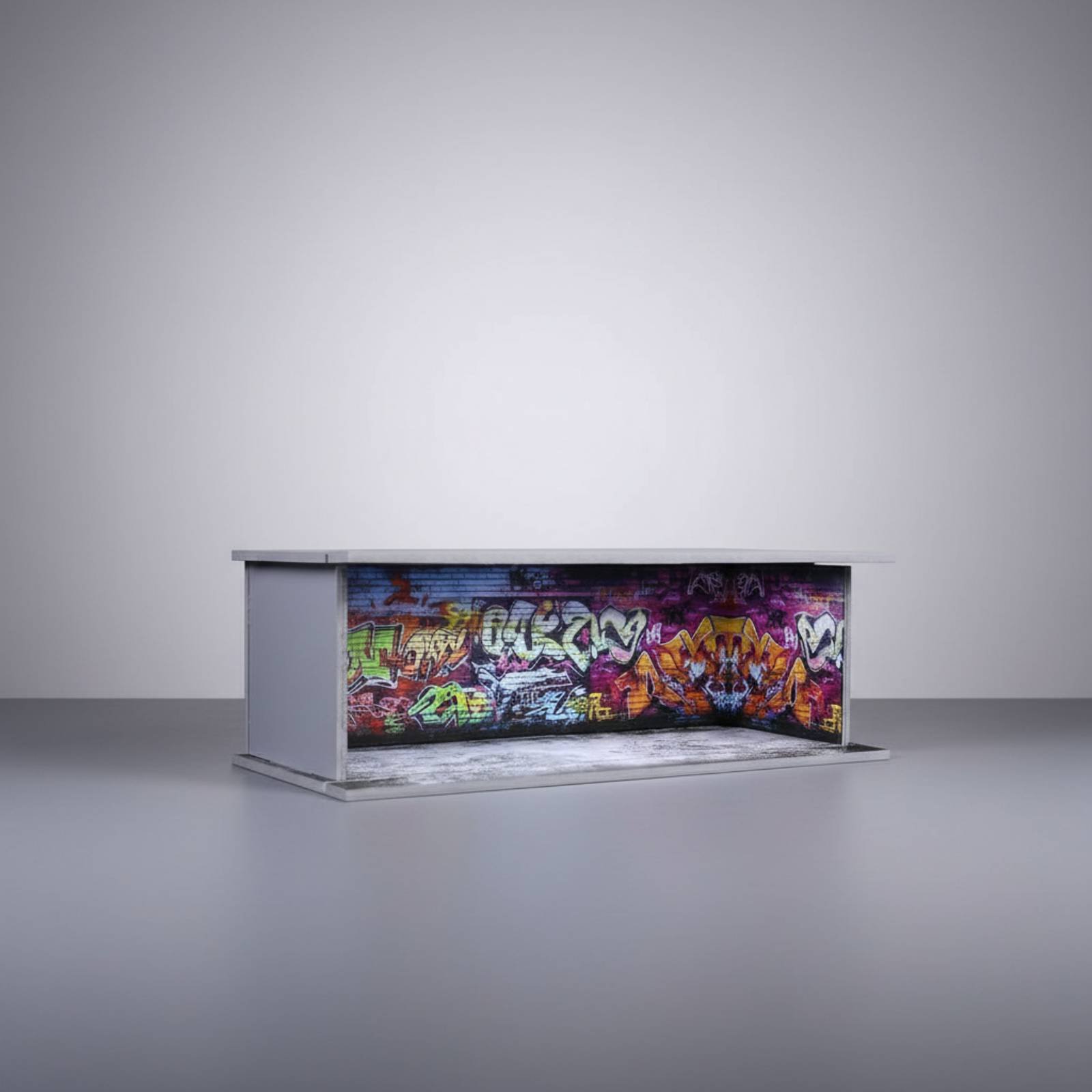 Graffiti Parking Garage Displa - Display Case Acrylic incelemesi ve fiyatı