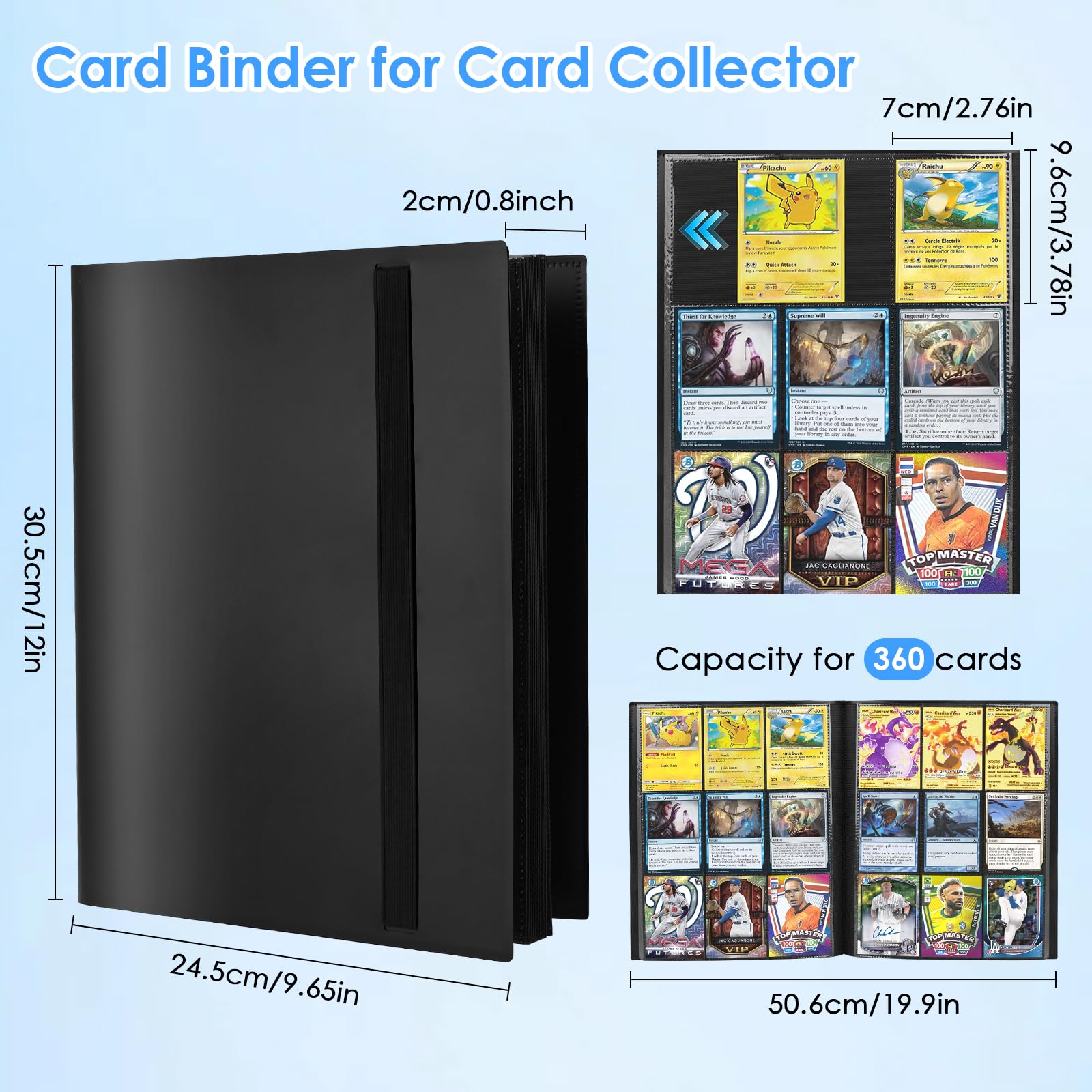 9 Pocket Zipper Card Binder 36 - Trading Card Binder incelemesi ve fiyatı