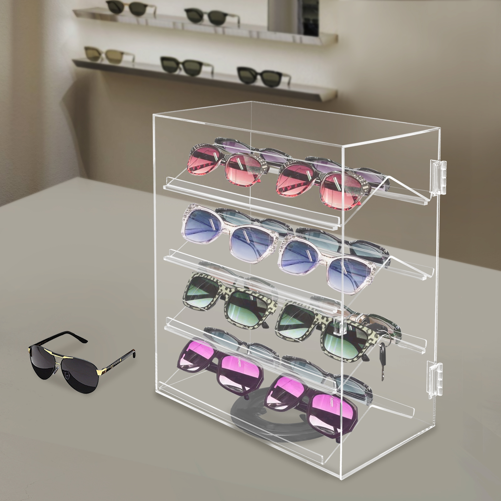 360° Rotating Clear Acrylic Di - Display Case Acrylic incelemesi ve fiyatı