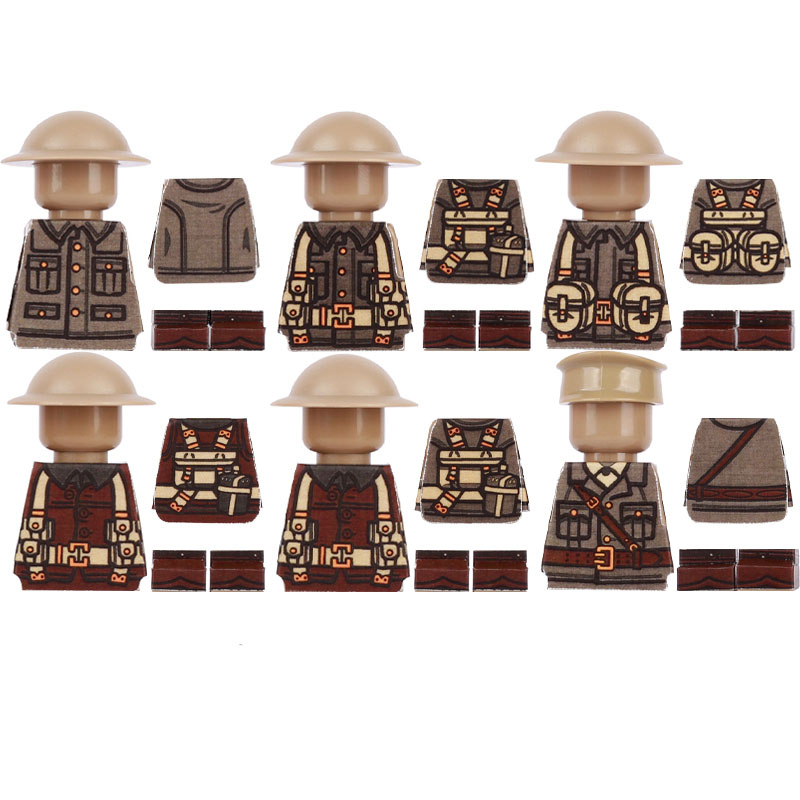 WW2 Military Soldier Printed P - Lego Minifigure Holder incelemesi ve fiyatı