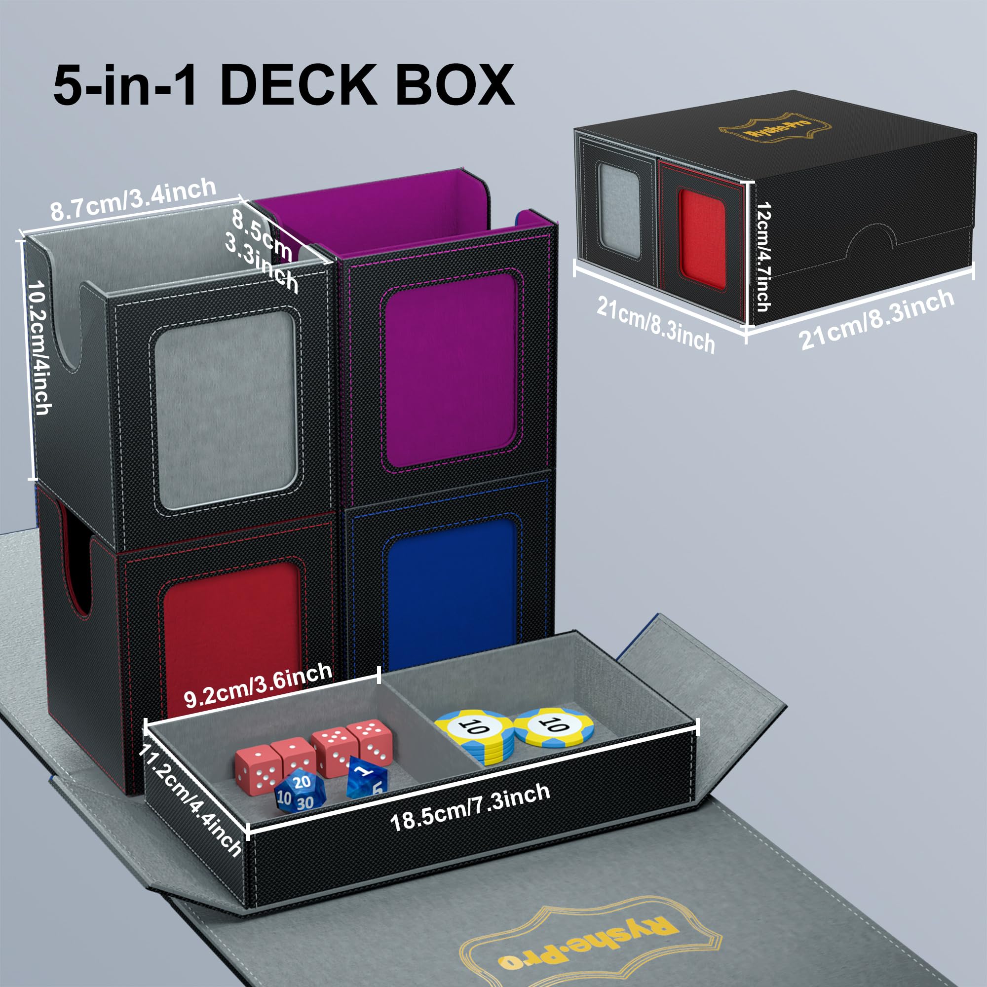 5 In 1 Deck Box For Pokemon Bl - Trading Card Binder incelemesi ve fiyatı