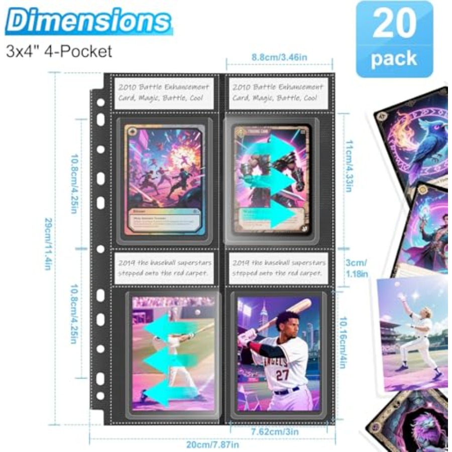Top Loader Sleeves 4 Pocket 20 - Card Top Loader incelemesi ve fiyatı