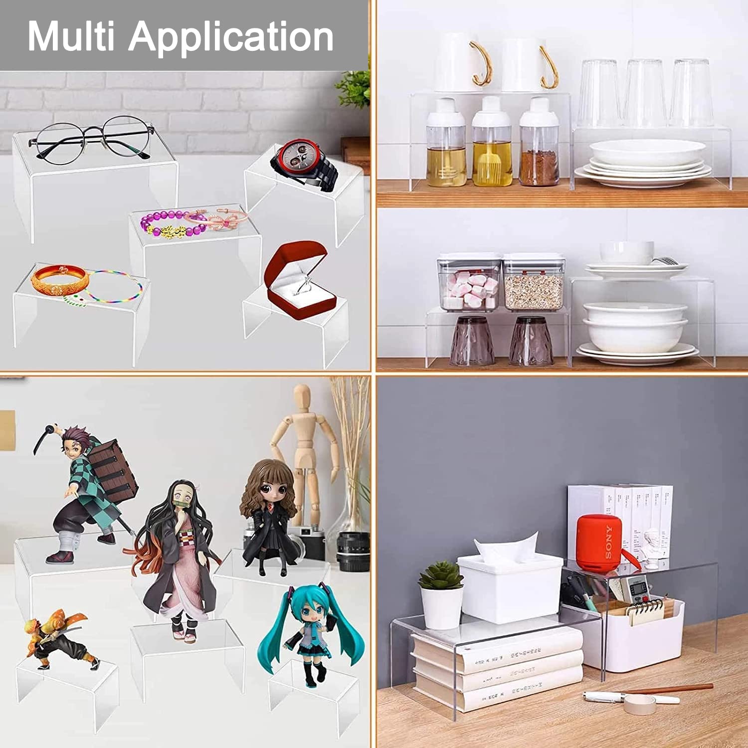 U Shape Acrylic Display Risers - Pop Display Shelf incelemesi ve fiyatı