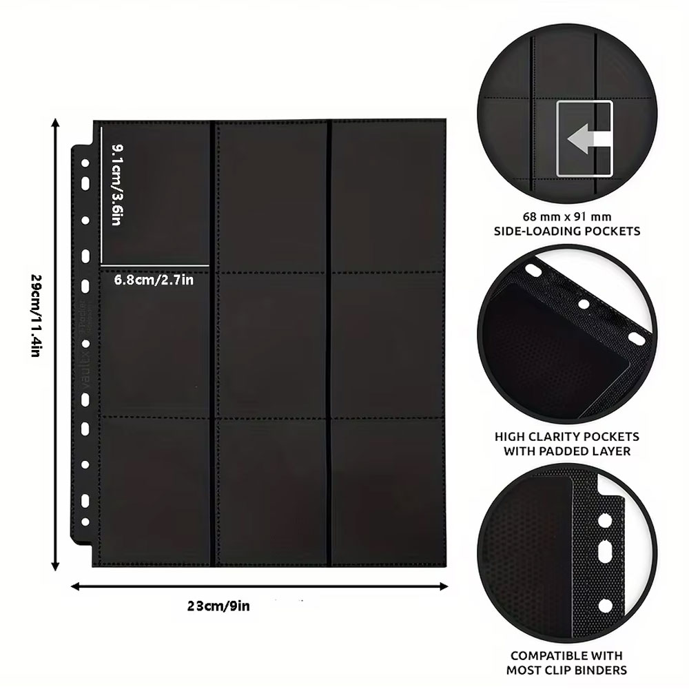 10Pack Black 9-Pocket A4 Tradi - Trading Card Binder incelemesi ve fiyatı