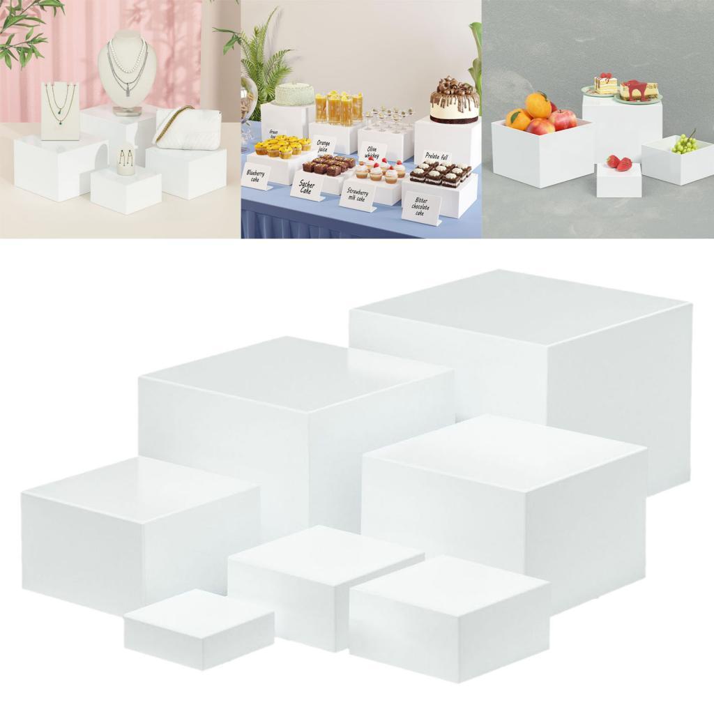 7 Pieces Acrylic Cube Display  - Display Risers Set incelemesi ve fiyatı