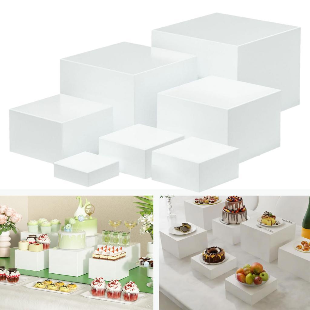7 Pieces Acrylic Cube Display  - Display Risers Set incelemesi ve fiyatı