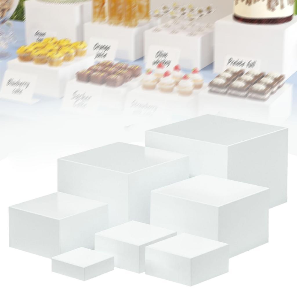 7 Pieces Acrylic Cube Display  - Display Risers Set incelemesi ve fiyatı