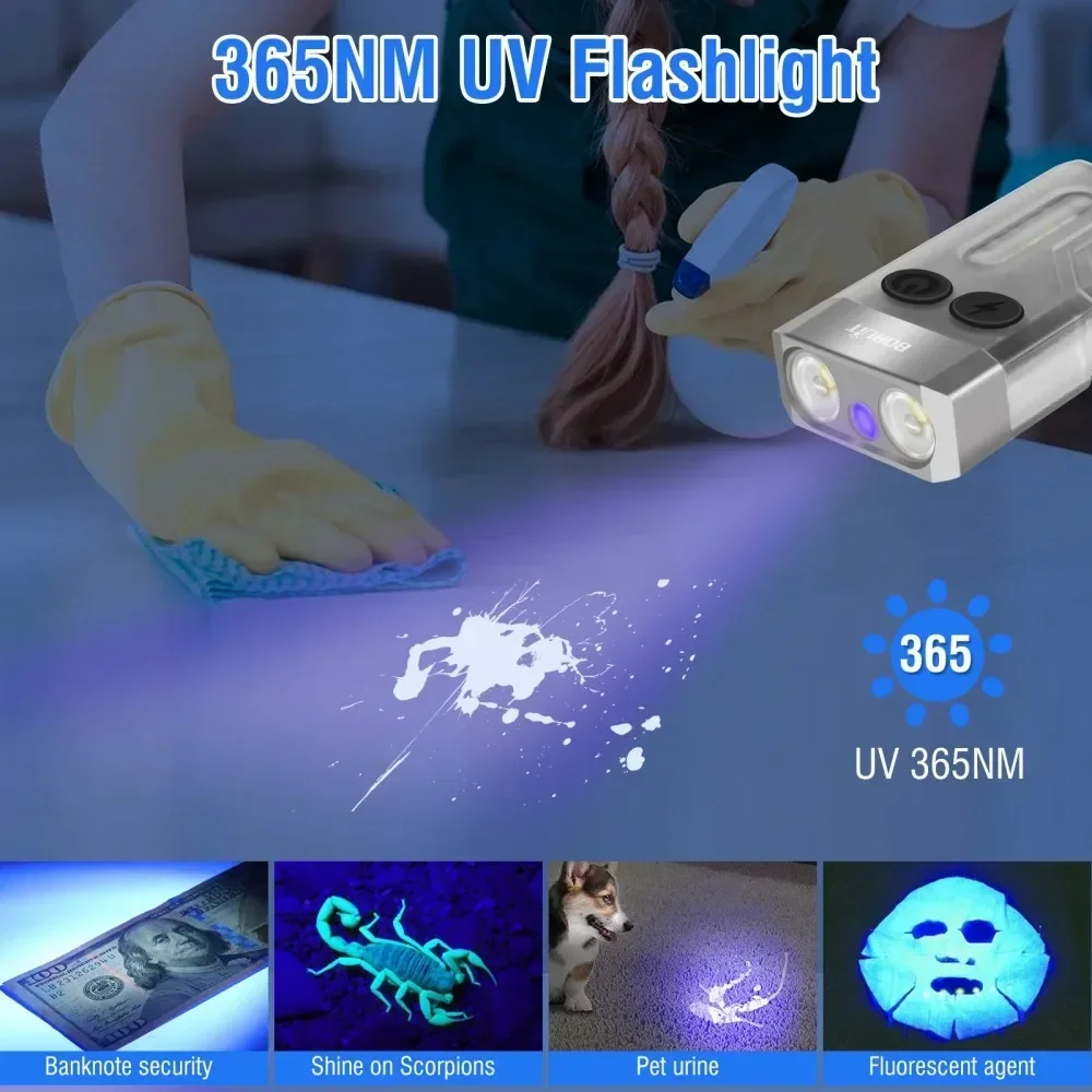 BORUiT V10 Keychain UV LED EDC - Fidget Cube Original incelemesi ve fiyatı