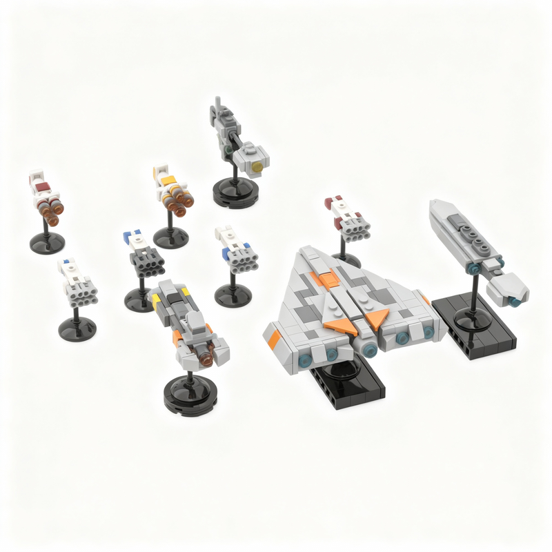 414pcs MOC Star Battle Midi Sc - Lego Minifigure Holder incelemesi ve fiyatı