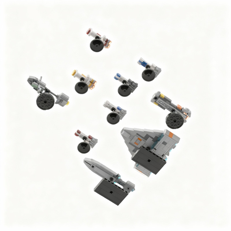 414pcs MOC Star Battle Midi Sc - Lego Minifigure Holder incelemesi ve fiyatı